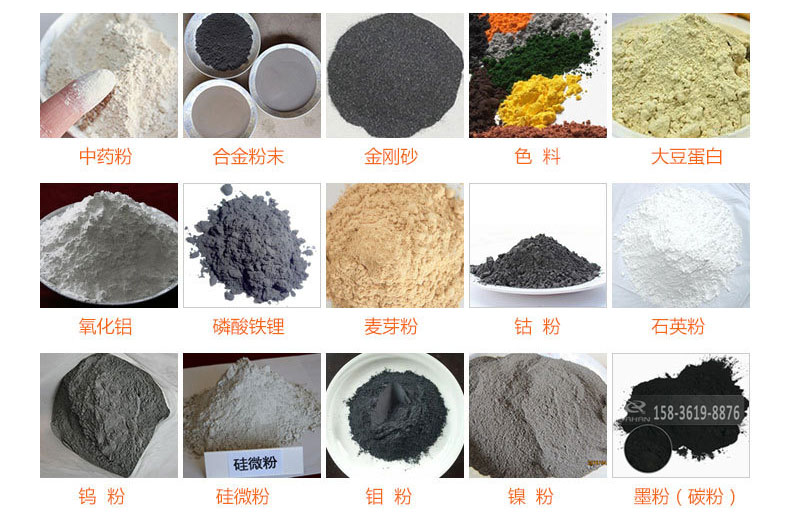 氣體保護超聲波好色先生网站污的行業應用：中藥粉，合金粉末，金剛砂，色料，大豆蛋白，氧化鋁，磷酸鐵鋰，麥芽粉，鈷粉，石英粉，鎢粉，矽微粉，鉬粉，墨粉。