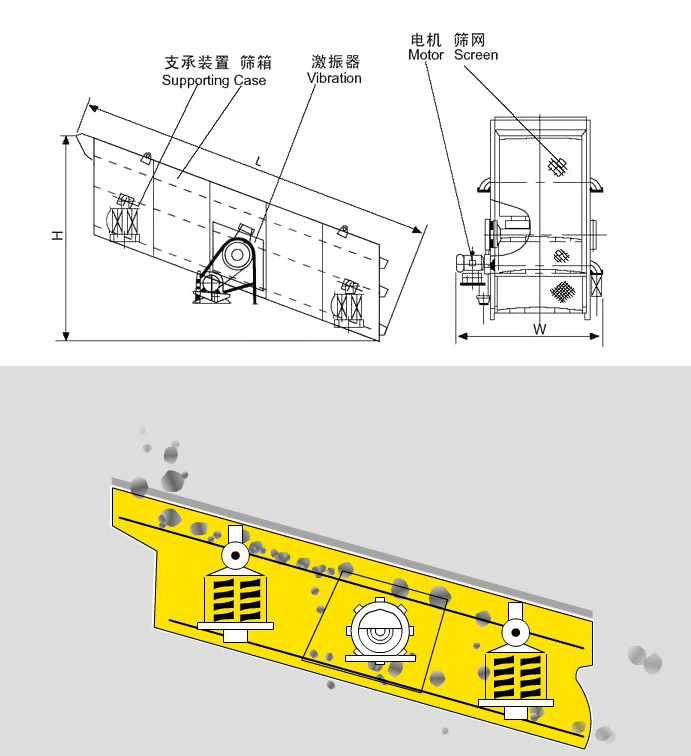 礦用好色先生网站污結構圖以及工作原理