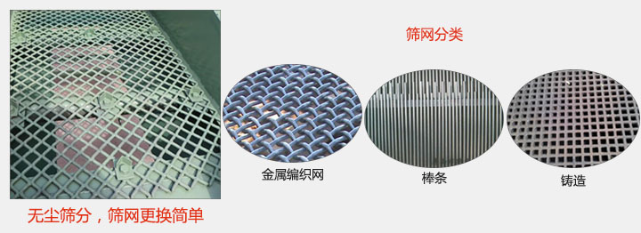 洗煤好色先生网站污篩網展示：金屬編織網，棒條，鑄造等。