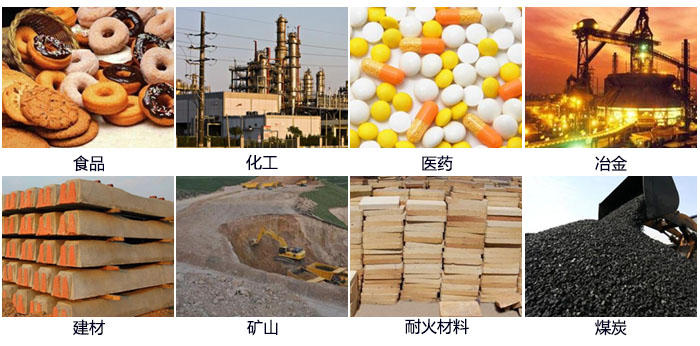 DH-800好色先生网站污適用的行業：食品，化工，醫藥，冶金，建材，礦山，耐火材料，煤炭。