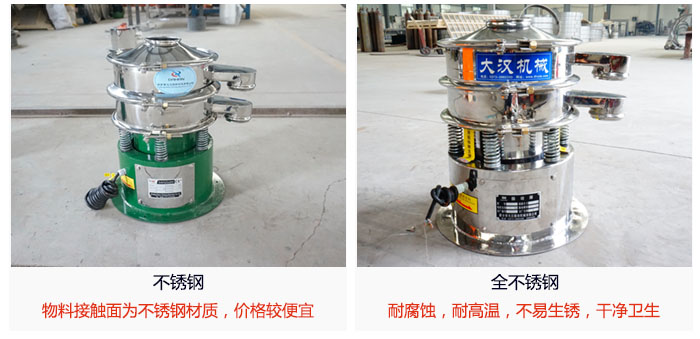 小型圓形篩做工采用：內外拋光的製作方法，能夠保證產品的幹淨。