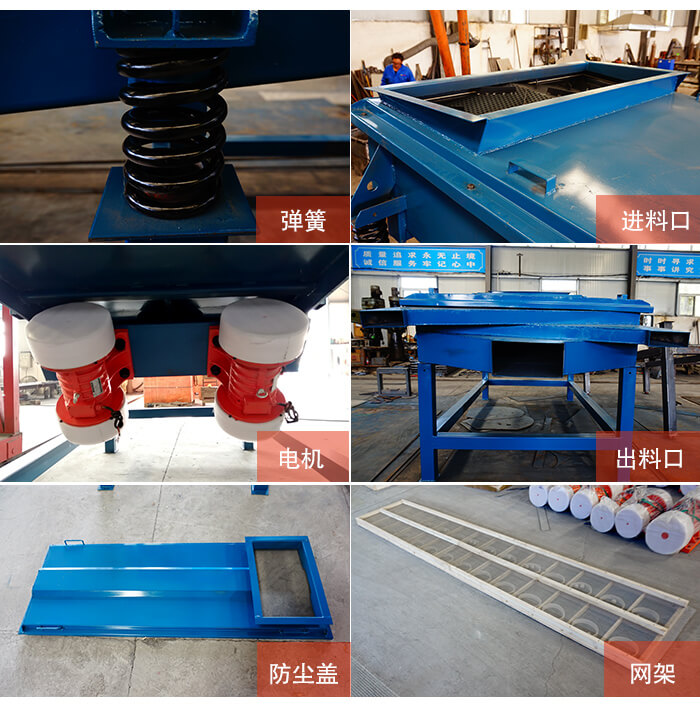 1035直線好色先生网站污細節展示：出料口，振動彈簧，振動電機，進料口。