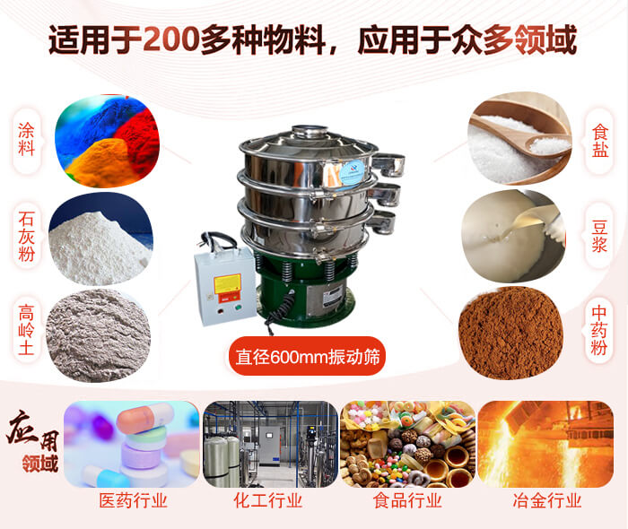 直徑600mm好色先生网站污使用的行業:醫藥行業，公害處理，食品行業，化工行業。